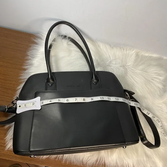 David Jones Vegan Leather Satchel Bag. - Picture 13 of 16
